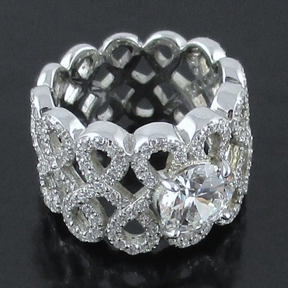 Jean Dousset Looping Design Band Ring - Picture 4 of 8
